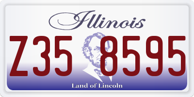 IL license plate Z358595