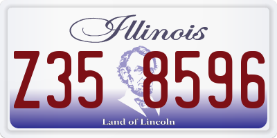 IL license plate Z358596