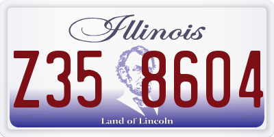 IL license plate Z358604