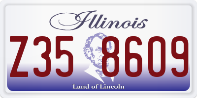 IL license plate Z358609