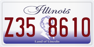 IL license plate Z358610