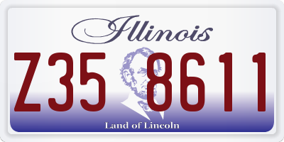 IL license plate Z358611