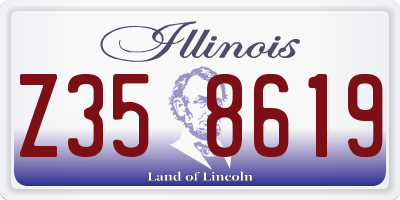 IL license plate Z358619