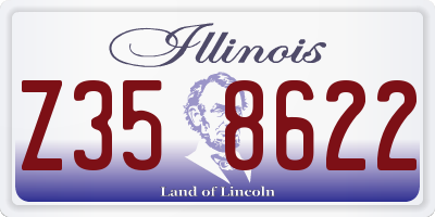 IL license plate Z358622