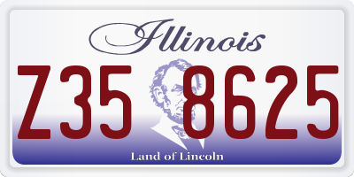 IL license plate Z358625