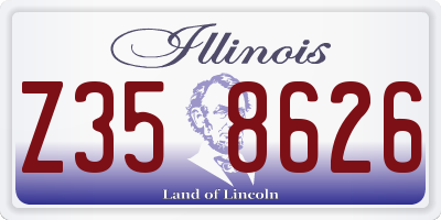 IL license plate Z358626