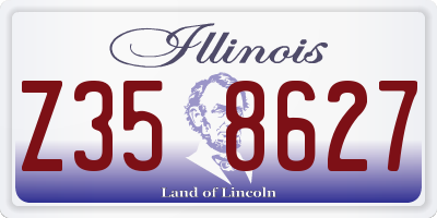 IL license plate Z358627