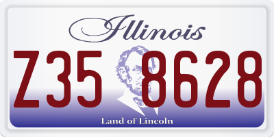 IL license plate Z358628