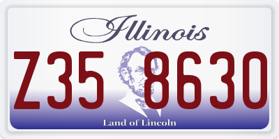 IL license plate Z358630