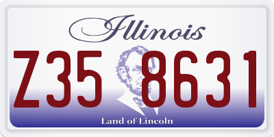IL license plate Z358631
