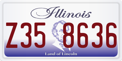 IL license plate Z358636