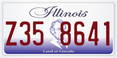 IL license plate Z358641