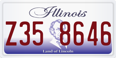 IL license plate Z358646
