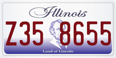 IL license plate Z358655