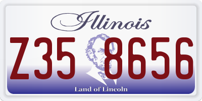 IL license plate Z358656