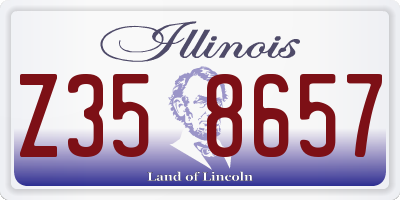 IL license plate Z358657