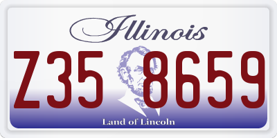 IL license plate Z358659