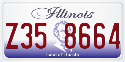 IL license plate Z358664
