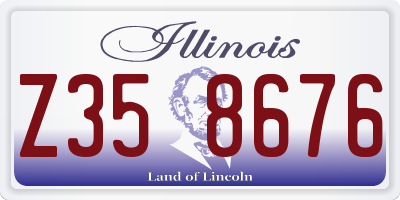 IL license plate Z358676