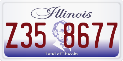IL license plate Z358677