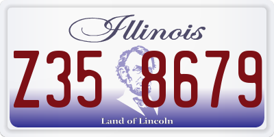IL license plate Z358679