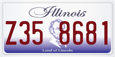 IL license plate Z358681