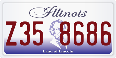 IL license plate Z358686