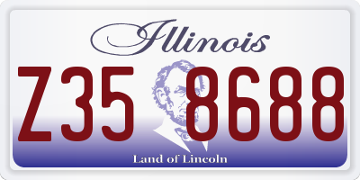 IL license plate Z358688