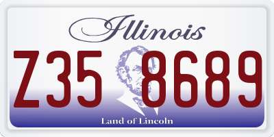IL license plate Z358689