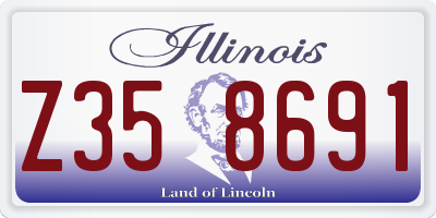 IL license plate Z358691