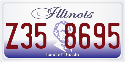 IL license plate Z358695