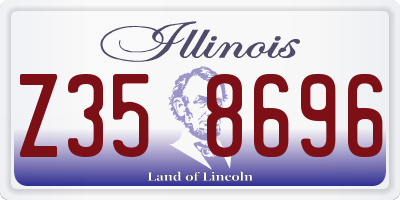 IL license plate Z358696