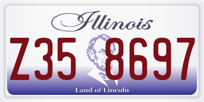 IL license plate Z358697