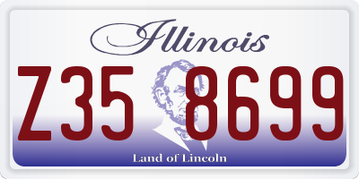 IL license plate Z358699