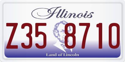 IL license plate Z358710