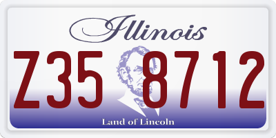 IL license plate Z358712