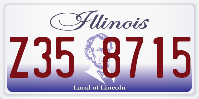 IL license plate Z358715