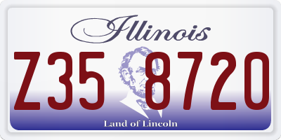 IL license plate Z358720