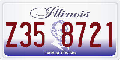 IL license plate Z358721