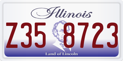 IL license plate Z358723