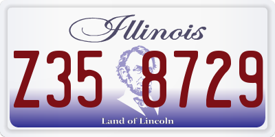 IL license plate Z358729