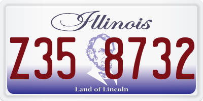 IL license plate Z358732