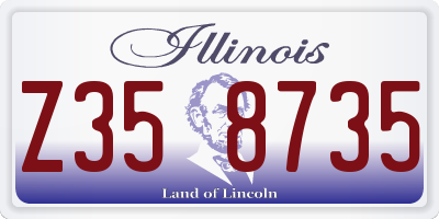 IL license plate Z358735