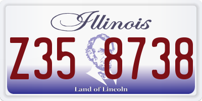 IL license plate Z358738