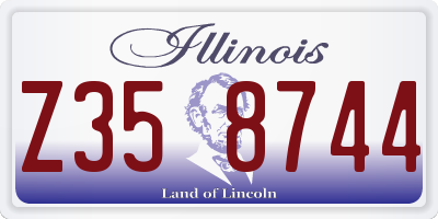 IL license plate Z358744