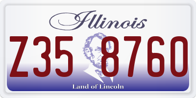 IL license plate Z358760