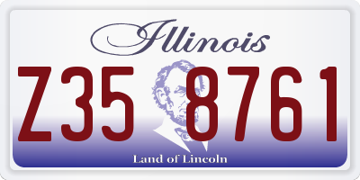 IL license plate Z358761