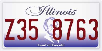 IL license plate Z358763