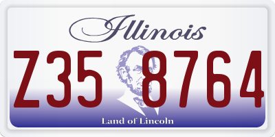 IL license plate Z358764