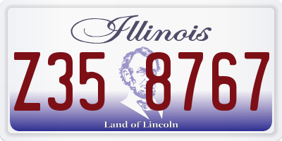 IL license plate Z358767